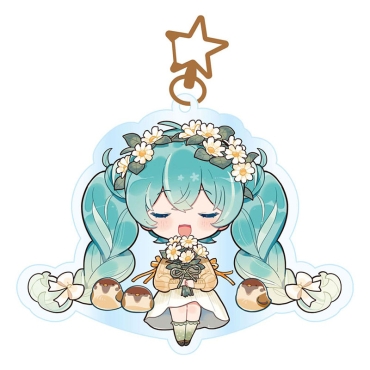 Hatsune Miku Акрилен Ключодържател - Kawaii Autumn Time