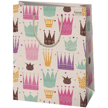 Ecological Grass Gift Bag - Princesses 32 x 44cm Jumbo