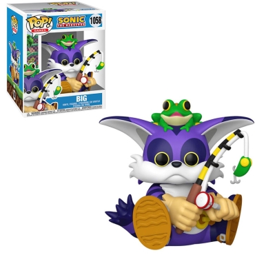 Sonic The Hedgehog Funko POP! Голяма Колекционерска Фигурка - Big the Cat w/Froggy #1058