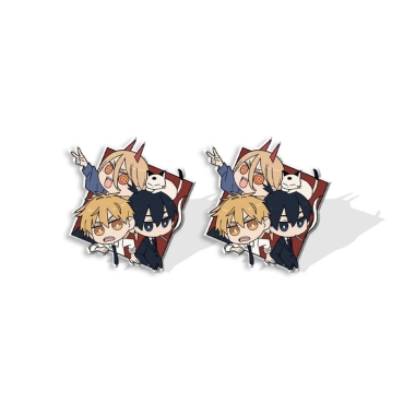 Chainsaw Man Обеци - Denji, Power & Aki