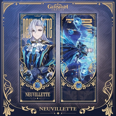 Genshin Impact Двустранен Книгоразделител - Neuvillette