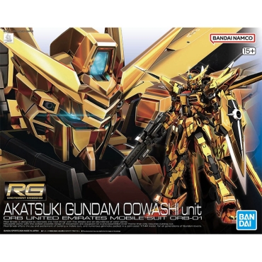 (RG) Gundam Model Kit Модел за Сглобяване - Akatsuki Gundam (Oowashi Pack) 1/144