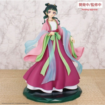 Maomao figure displayed on base stand