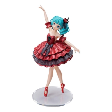 Front view of Hatsune Miku PVC Statue Project DIVA MEGA39's 19 cm