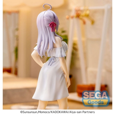 Back view of Alya Luminasta PVC statue