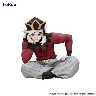 Front view of Douma PVC statue in lotus pose from Demon Slayer