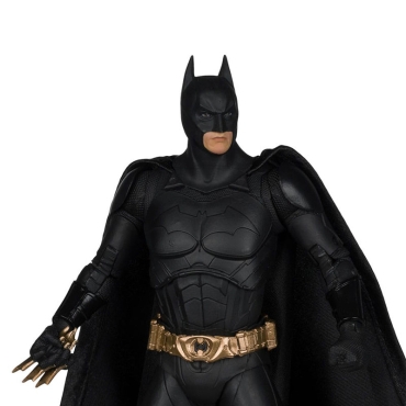 Close-up of Batman’s cowl and facial sculpt
