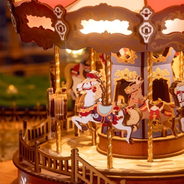 Robotime DIY Модел за Сглобяване - Classic Carousel