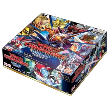 Front view of Digimon BT21 Booster Display Box