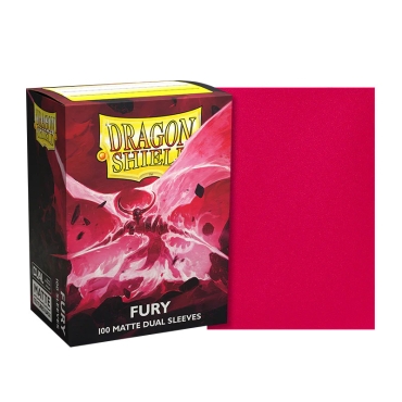 Dragon Shield Sleeves - Standard size - Matte Dual - Fury 'Alaric, Crimson King'  (100 Sleeves)