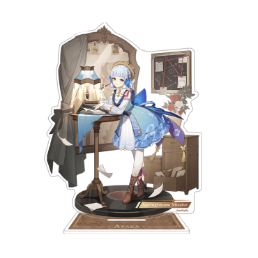 Genshin Impact Teyvat Style Series Acrylic Diorama Kamisato Ayaka: Springbloom Missive 13 cm