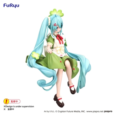 Hatsune Miku Noodle Stopper PVC Statue - Flower Fairy Clover 15 cm