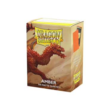 Dragon Shield Sleeves - Standard size - Matte - Amber 100 Sleeves