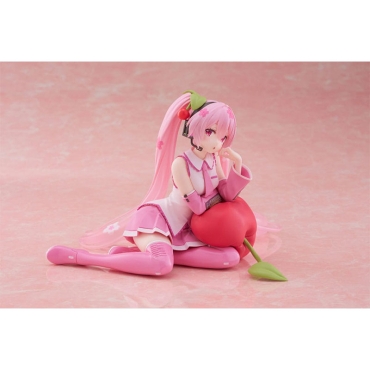 Hatsune Miku PVC Statue Desktop Cute Figure Sakura Miku Cherry Cushion Ver. 13 cm