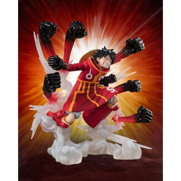 One Piece Figuarts ZERO Extra Battle Колекционерска Фигурка - Monkey D. Luffy -Gum Gum Hawk Gatling-