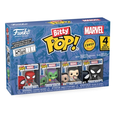 Spider-Man Bitty POP! Mystery Box Комплект Фигурки + Chase - Spider-Man, Green Goblin, J. Jonah Jameson