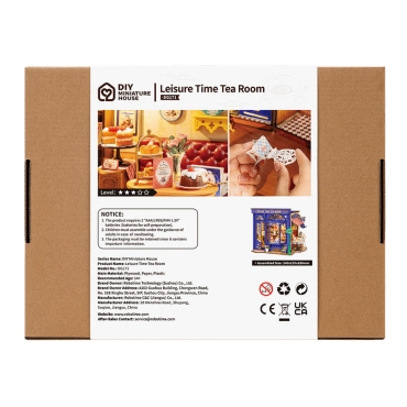Robotime DIY Модел за Сглобяване - Leisure Time Tea Room