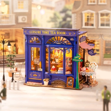 Robotime DIY Модел за Сглобяване - Leisure Time Tea Room