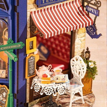 Robotime DIY Модел за Сглобяване - Leisure Time Tea Room