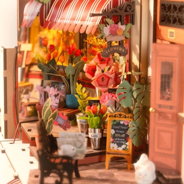 Robotime DIY Модел за Сглобяване - Floral Corner