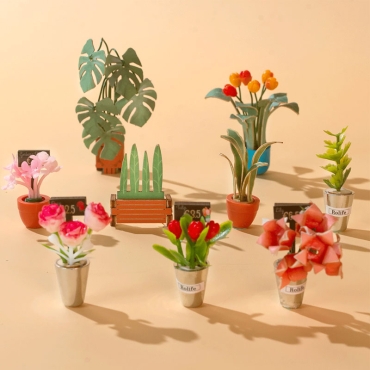 Robotime DIY Модел за Сглобяване - Floral Corner