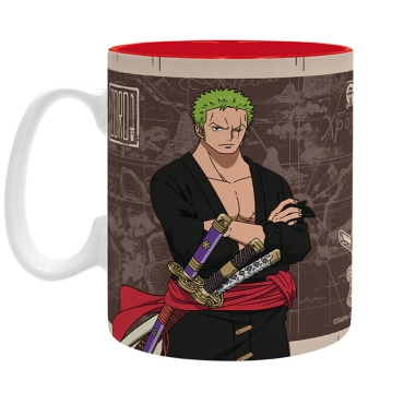 ONE PIECE - Mug - 460 ml - "Zoro Wanted"