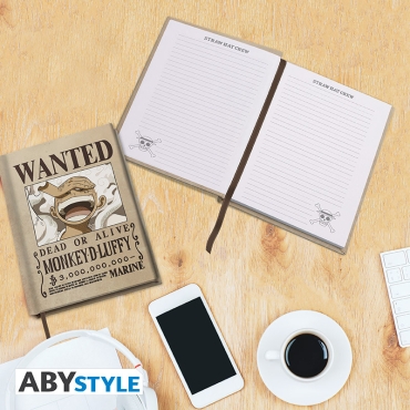 One Piece Тематичен Тефтер - Wanted Luffy Wano