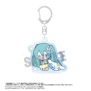 Hatsune Miku Acrylic Key Chain - Hatsune Miku x Cinnamoroll Aurora Ver. C
