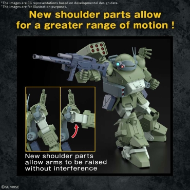 (HG) Gundam Model Kit Модел за Сглобяване - Scopedog Turbo-Custom 1/144