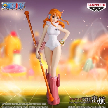 Banpresto One Piece The Shukko Колекционерска Фигурка - Nami (ver.Egghead) (16cm)