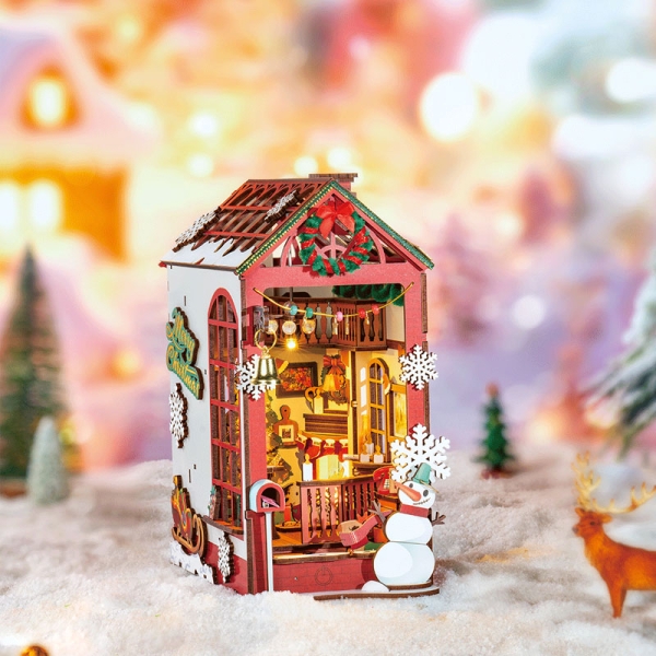 Robotime DIY Модел за Сглобяване - Christmas Indoor Scene