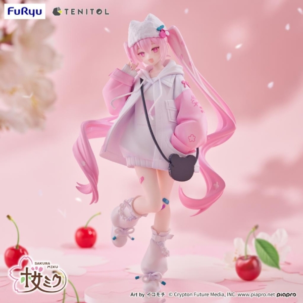 Vocaloid Hatsune Miku TENITOL Колекционерска Фигурка - Sakura Miku Cool style petit