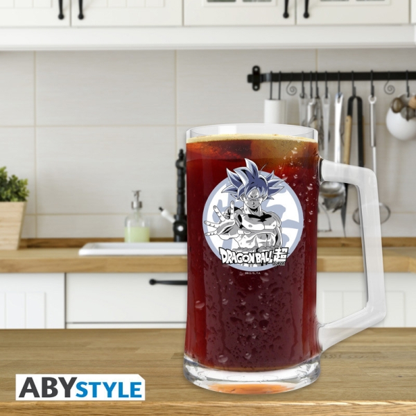 Dragon Ball Super Голяма Стъклена Чаша - Goku Ultra Instinct