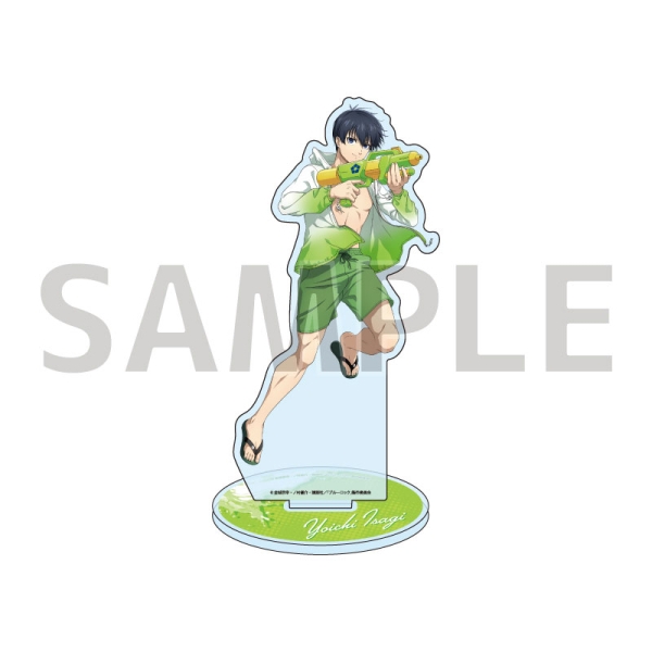 Blue Lock Hologram Acrylic Figure - Swimwear Ver. Isagi Yoichi (Original Illustration)