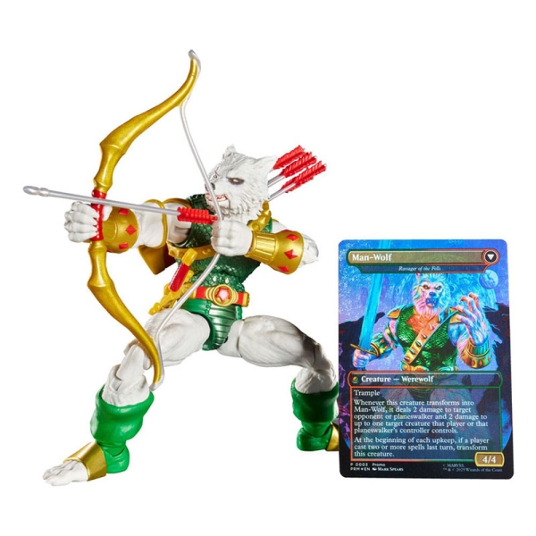 Marvel Legends Magic: The Gathering Екшън Фигурка - Man-Wolf + Промо Карта