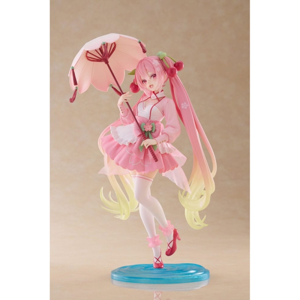 PRE-ORDER: Hatsune Miku AMP Колекционерска Фигурка - Newley Written Sakura Miku Sakura Dress Ver.