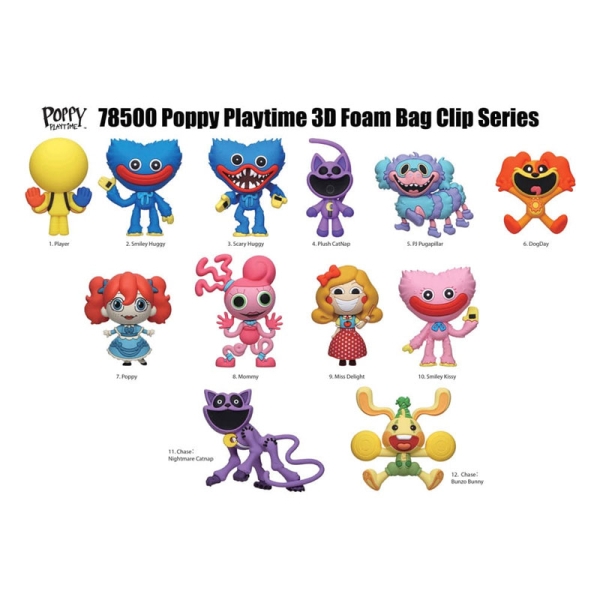 Poppy Playtime 3D Ключодържател Късмет - Series 1