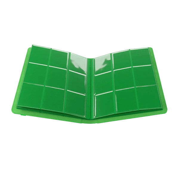 Gamegenic: Prime 18-Pocket Албум за карти A4 - Зелен