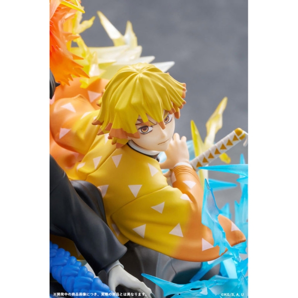 PRE-ORDER: Demon Slayer: Kimetsu no Yaiba Колекционерска Фигурка - Agatsuma Zenitsu & Kaigaku