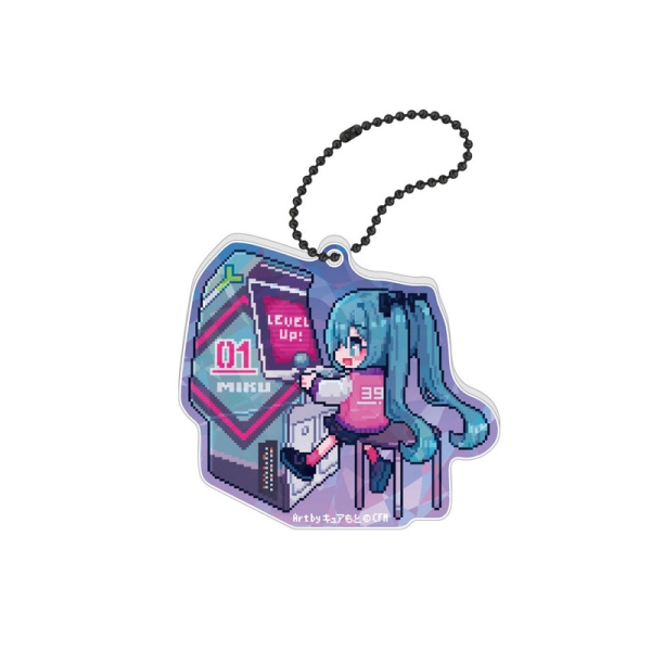 39Culture 2025 RETRO Hologram Акрилен Ключодържател - Hatsune Miku