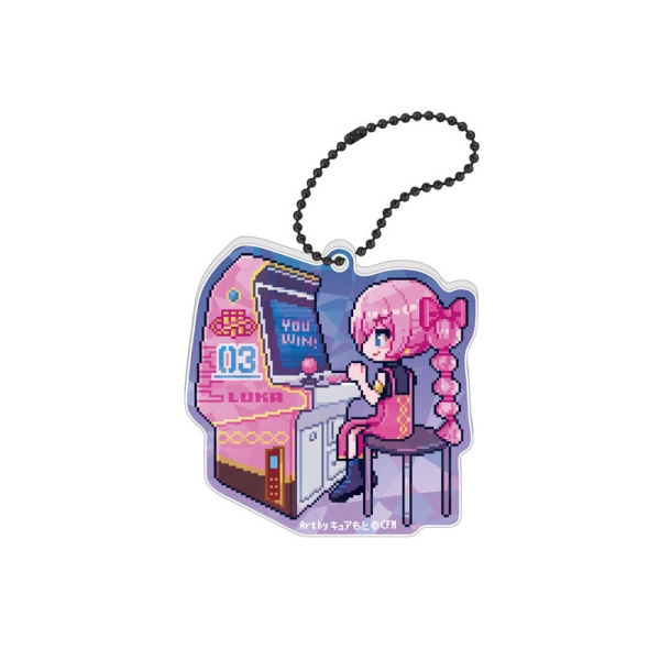 39Culture 2025 RETRO Hologram Акрилен Ключодържател - Megurine Luka