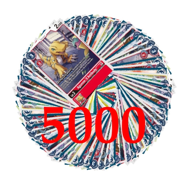 5000 Bulk карти Digimon Card Game