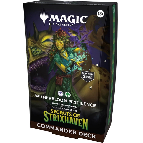 PRE-ORDER: Magic the Gathering: Secrets of Strixhaven Commander Тесте - Witherbloom Pestilence