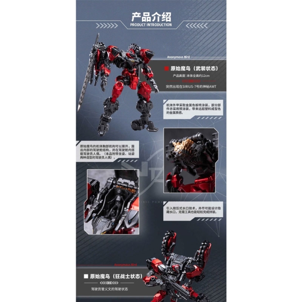 BIRD/BINARY SHADE 1/60 Екшън Фигурка - ANONYMOUS BIRD 