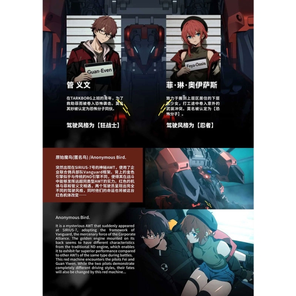 BIRD/BINARY SHADE 1/60 Екшън Фигурка - ANONYMOUS BIRD 