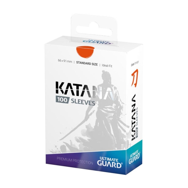 Ultimate Guard Katana Sleeves Standard Size (100) - Orange