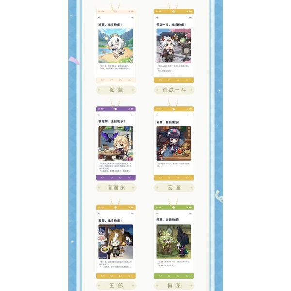 Genshin Impact Keychain Blind Box Ver. A