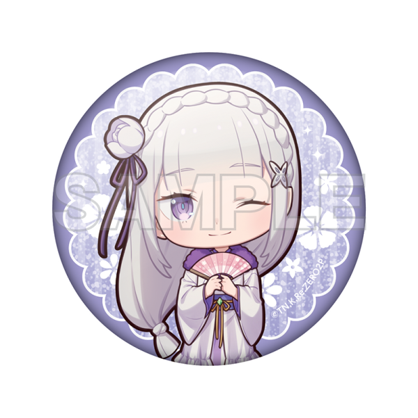 Re:Zero kara Hajimeru Isekai Seikatsu Glitter Can Badge - Re:Zero kara Hajimeru Ramen Seikatsu 