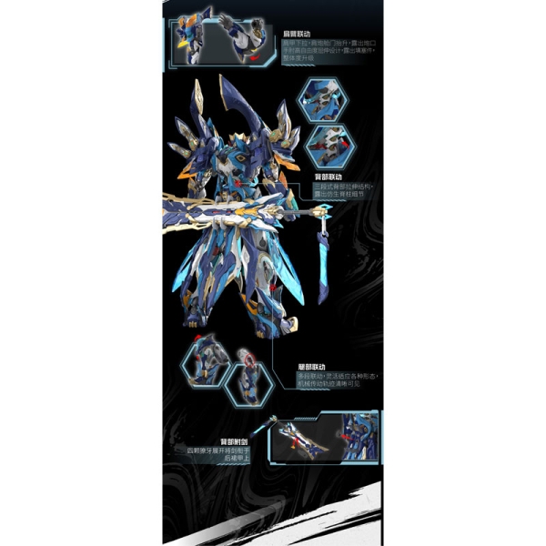 Legend of Star General MNP-XH14A Модел за Сглобяване Екшън Фигурка - Mo Liqing