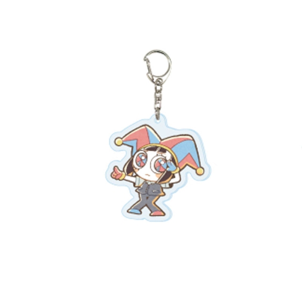 The Amazing Digital Circus Акрилен Ключодържател Station Staff Ver. (Original Illustration) - Pomni Ver. B